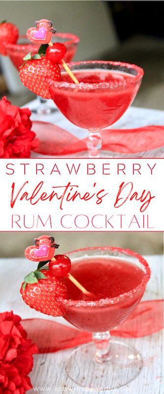 Valentine Shots Alcohol, Strawberry Rum Drinks Recipes, Valentine’s Day Drinks Alcoholic, Valentine’s Day Themed Drinks, Strawberry Rum Cocktails, Valentine’s Day Drinks, Valentine’s Day Drink Recipes, Valentines Mixed Drink, Signature Valentines Drink