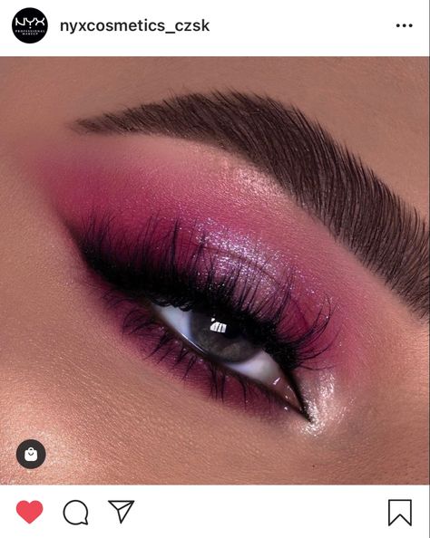 Prom Eyeshadow, Epic Ink Liner, Eyeshadow Pink, Sparkle Makeup, Sparkle Eyeshadow, Birthday Makeup Looks, Contour Concealer, Ball Makeup, Pink Eyeshadow Look