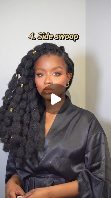 Chisom  🇳🇬🇨🇦| Beauty Creator on Instagram: "How to style bubble braids ✨  What would you name the 7th hairstyle my loves 🤭(surprise me in the comment section)⬇️⬇️  After filming this, I got new hair styling ideas which I couldn’t put in this video 😭. Also I noticed a lot of people asking how long this hairstyle lasts,I’m currently in my second week with this hairstyle and so far it’s been holding on pretty well.  I would try to do a 2 weeks update so you can see what it looks like after 2weeks 💕  Ps: this video was filmed on day 8 of the hairstyle✨" Make Up Tutorials, Page Hairstyles, Hair Styling Ideas, Bubble Braids, Style Bubble, Braid Tutorial, Surprise Me, Beauty Review, A Lot Of People