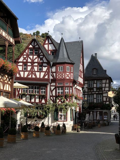 Germany Travel, German Aesthetic, Bacharach Germany, Houses In Germany, German Houses, Travel Wishlist, City Aesthetic, Beautiful Places To Travel, Travel Goals