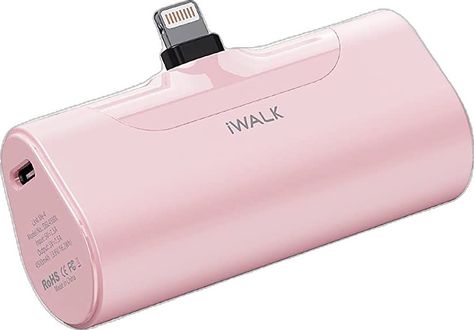 Pink Iphone Charger, Iwalk Portable Charger, Cute Powerbank, Power Bank Aesthetic, Mini Powerbank, Nana Christmas, Fun Beauty Products, Teen Christmas Gifts, Girls Gift Guide