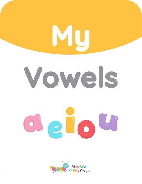 Short Vowels Sounds, Jolly Phonics Printable, Vowel Chart, Teaching Vowels, Phonics Flashcards, Phonics For Kids, Kindergarten Letters, Phonics Rules, English Activities For Kids