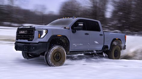 2024 GMC Sierra 2500 HD AT4X AEV Edition First Test: So Big, We Couldn’t Even Get It Dirty At4x Aev, 2024 Gmc Sierra 2500, American Expedition Vehicles, Gmc Sierra 2500 Hd, Keep On Truckin, Duramax Diesel, Functional Style, Rear Differential, Expedition Vehicle