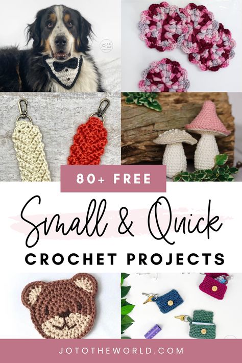 Unleash your creativity with quick, easy crochet projects! Whether you’re a beginner or an experienced stitcher, this collection of quick crochet projects are perfect for bringing your ideas to life. Crochet Patterns Tutorial Videos, On The Go Crochet Projects, Fastest Crochet Projects, Small Cute Crochet Ideas, Quick Simple Crochet Projects, Complete Beginner Crochet Project, Small Amount Of Yarn Crochet, Very Easy Beginner Crochet, Small Project Crochet