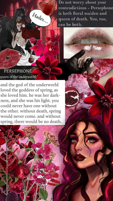 #persephone #Goddess #queen #underworld #hades #spring Persephone Clothes, Persephone Artwork, Persephone Core, Maiden Archetype, Hades Und Persephone, Daughter Of Persephone, Hades Underworld, Dark Divine Feminine, Beauty And The Beast Aesthetic