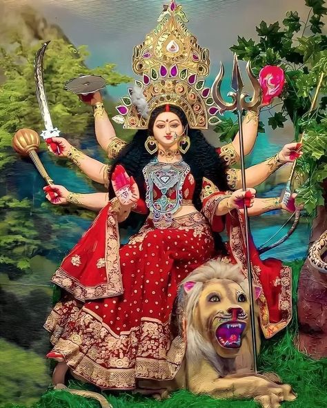 Today,s Best photo ❤❤❤❤❤❤... - Satyam Chaurasiya Durga Mata Murti, Devi Murti, Durgamma Photos, Navratri Pictures, Happy Navratri Status, Saraswati Photo, Durga Ma, Maa Durga Photo, Durga Picture