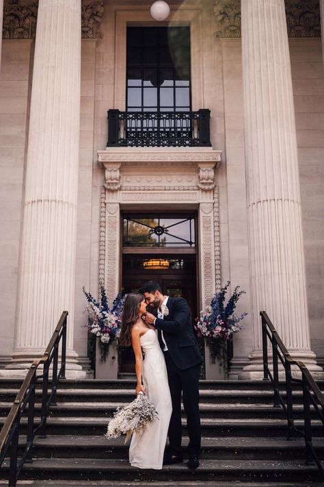 Gladiolus Wedding, Marylebone Town Hall Wedding, Townhall Wedding, London Elopement, Old Marylebone Town Hall, Marylebone Town Hall, City Hall Wedding Photos, Town Hall Wedding, City Wedding Photos