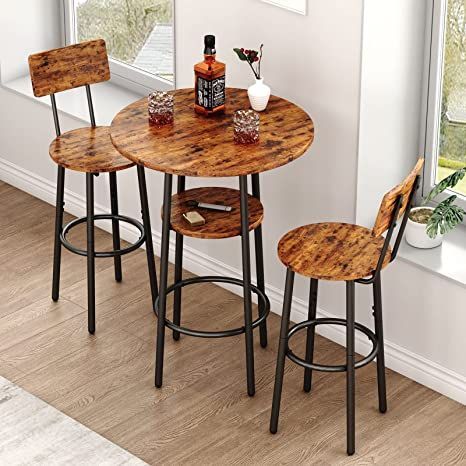 Kitchen Small Space, Small Bar Table, Round Pub Table, Table And Stools, Breakfast Nook Table, Bar Table Set, Round Bar Table, Nook Table, Bar Table And Stools