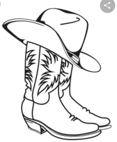 Plain Drawing, Tattoos Western, Cowboy Boots Svg, Cowboy Boot Tattoo, Cowboy Hat Tattoo, Boots Svg, Cowboy Tattoos, Texas Tattoos, Country Tattoos