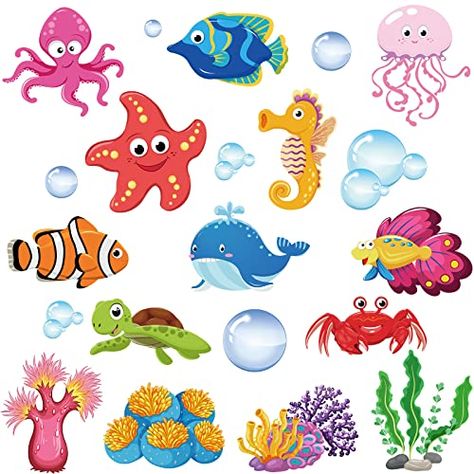 Tropical Fish, School Bulletin Boards, Sea Animal, Art Drawings For Kids, School Classroom, Sea Animals, Cut Outs, Bulletin Board, Sea Life