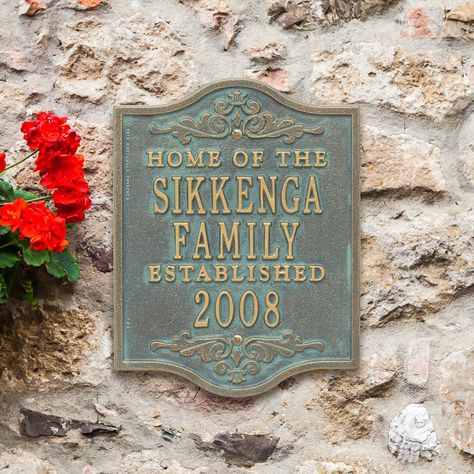 House Plaques, Decorative Plaques, Custom Plaques, Sign Post, Address Plaque, Custom Fonts, Anniversary Wedding, Family Name, Personalized Family