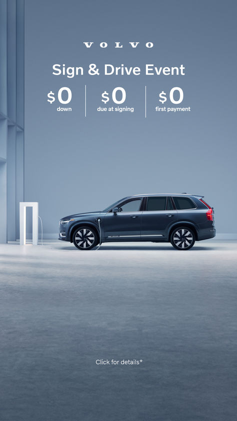 The Volvo XC90. Sign and drive with $0 down, $0 due at signing and $0 first payment on select Volvo SUVs. Click for details. Volvo Hybrid, Volvo Xc90, Volvo, Drive, Signs