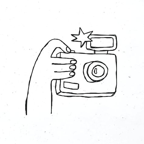 Minimal hand drawn camera clipart | free image by rawpixel.com / nunny Minimal Sketch Art, Camera Minimal Tattoo, Photography Clipart, Drawn Camera, Photographer Merch Ideas, Camera Drawing Easy, Photography Illustration Camera, Film Camera Doodle, Camera Line Drawing