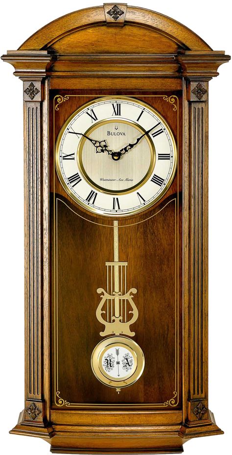 Bulova Wall Clock, Old Fashioned Clock, Chiming Wall Clocks, World Clock, Wall Clocks Living Room, Pendulum Wall Clock, Pendulum Clock, Old Clocks, Mantel Clocks