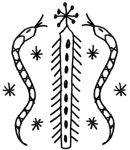 Vodoun religious practices commonly include appealing to the loa, or spirits, and inviting them to temporarily take possession of (or "ride") human bodies so that they may communicate directly with believers. The ceremonies commonly include drumming, chanting, dancing and the drawing of symbols known as veves. Voodoo Symbols, Voodoo Tattoo, Voodoo Art, Voodoo Magic, Magick Symbols, Voodoo Hoodoo, Haitian Art, Spiritual Tattoos, Symbols And Meanings