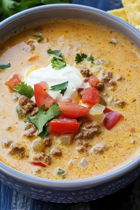 Our Creamy Taco Soup recipe is the perfect blend of comfort food and Mexican flavors. Made with simple ingredients.. Taco Soup With Potatoes, Creamy Taco Soup Crock Pot, Princess And The Frog Beignets, Crock Pot Taco Soup Recipe, Creamy Taco Soup Recipe, Taco Soup Ranch, Taco Soup Recipe Crockpot, Creamy Taco Soup, Taco Soup Ingredients