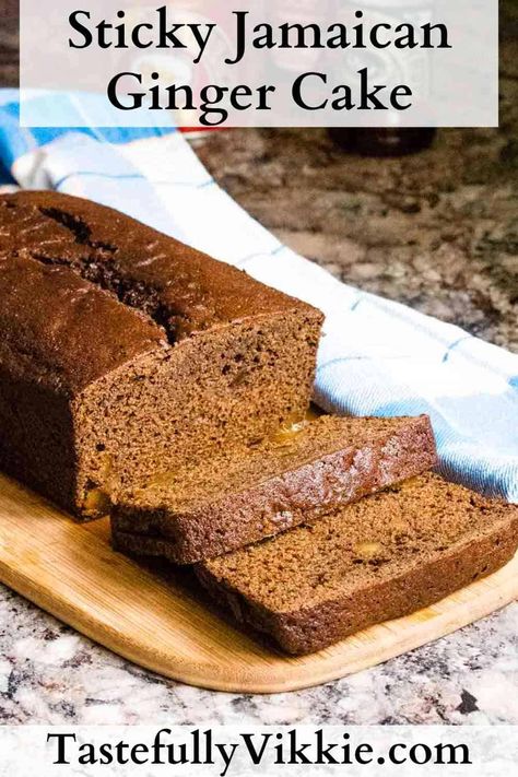 Jamaica Ginger Cake Recipe, Fresh Ginger Cake, Jamaican Ginger Cake Recipe, Molasses Ginger Cake, Sticky Jamaican Ginger Cake 12 Tomatoes, Sticky Jamaican Ginger Cake, Ginger Cake Recipe Easy, Jamaican Dessert Recipes, Ginger Loaf Recipe