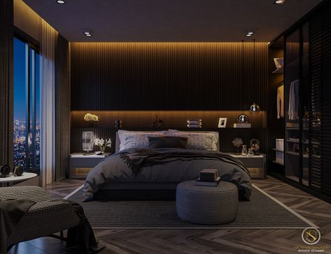 Black Luxury Bedroom, Apartamento New York, Black Bedroom Design, Bedroom Minimalist, Modern Luxury Bedroom, Decor Ikea, Luxury Bedroom Master, Luxury Rooms, Modern Bedroom Design