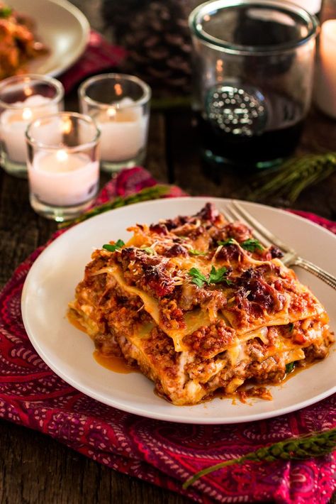 The BEST Classic Lasagna Bolognese - Olivia's Cuisine Lasagna Bolognese, Classic Lasagna, Lasagna Pasta, Italian Holiday, Chocolate Tart, Lasagna Recipe, Italian Dishes, Holiday Table, Beignets