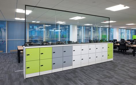 Spacestor | HotLocker Agile: Intelligent, electronic lockers Locker Designs, Commercial Office Design, Lab Design, Storage Office, Office Lockers, Active Learning, Office Designs, Plastic Furniture, Workplace Design