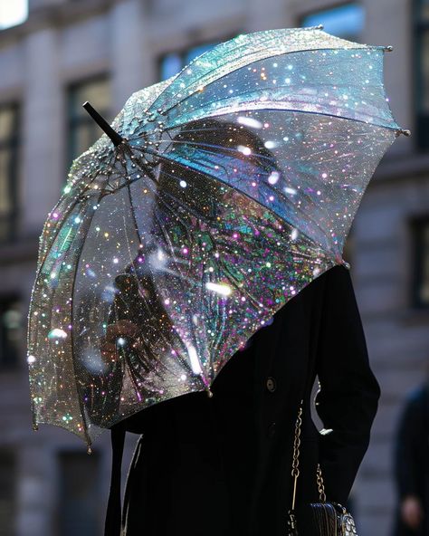 ☂️☂️☂️✨✨✨ #Umbrella #Rain #rainyaesthetic #IridescentAIArt #IridescentArt #Iridescent #Glitter #Glittercore #thursday Aesthetic Umbrella, Iridescent Aesthetic, Glitter Clothes, Iridescent Decor, Mermaid Inspiration, Glitter Outfit, Rain Accessories, Oc Board, Great Tattoos