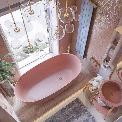 These Special Colors for Bathrooms Will Inspire You - Decoholic Design Interior Baie, Bad Inspiration, Bathroom Goals, Pink Bathroom, Dream Bathrooms, Bathroom Colors, Beautiful Bathrooms, Design Case, Cheap Home Decor