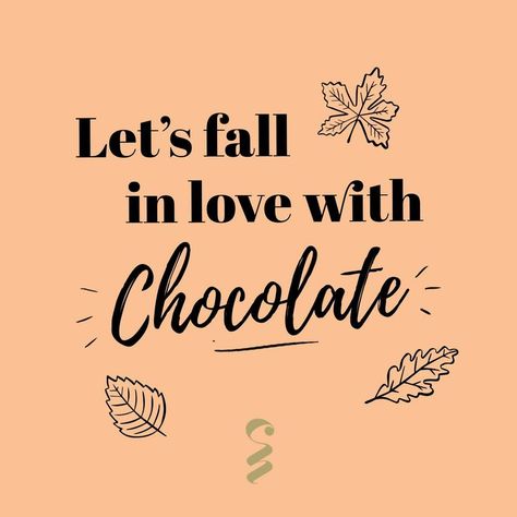 Let's fall in love with chocolate! 🍫🍂 Cafe Frames, Chocolate Sayings, Chocolate Biscuit Recipe, Chocolate Lovers Quotes, Cookie Quotes, Dark Chocolate Benefits, Coffee Quotes Morning, Chocolate Benefits, Chocolate Quotes