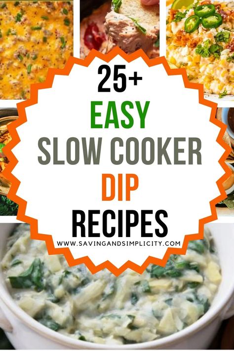 25+ Slow cooker dip recipes including crockpot dip recipe. Simple, easy to follow appetizer recipes & more. Budget friendly meals. Including crockpot recipes like spinach and artichoke dip, crockpot cheese dip, Crock Pot Queso dip and many more easy dip recipes. Dump And Go Crockpot Dips, Crockpot Chip Dip Recipes, Easy Mini Crockpot Dips, Best Crockpot Dips For Parties, Cheese Dips Crock Pot, Crockpot Dessert Dip, Easy Crockpot Dip Recipes, Best Crockpot Dips, Easy Dip Recipes Crock Pots