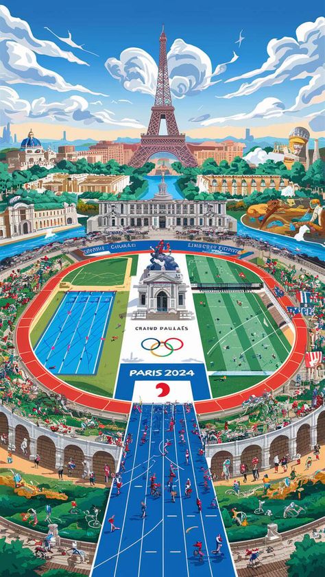 Planning to attend Paris 2024? Don't miss these top venues where history meets modernity. From the Grand Palais to Roland-Garros, each location promises a unique experience. Find out what makes them special and how to make the most of your visit. #OlympicVenues #Paris2024 #SportsEvents #TravelGuide Roland Garros, Abstract Posters, Olympic Drawing Ideas, Olympic Games Drawing, Paris 2024 Olympic Games, Olympics Aesthetic, Paris Olympics 2024, 2024 Summer Olympics, Positive Quotes For Work