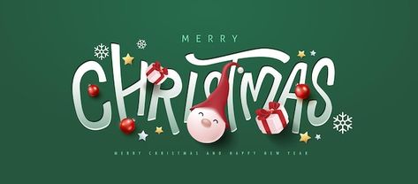 Happy New Year Letter, New Year Typography, Business And Advertising, Banner Frame, Christmas Phrases, Framed Letters, Merry Christmas Text, Happy New Year Banner, Christmas Typography