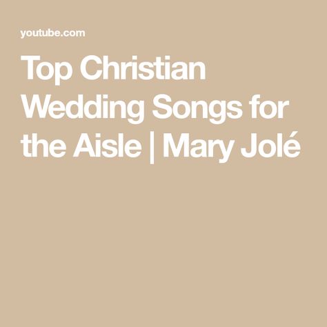 Top Christian Wedding Songs for the Aisle | Mary Jolé Wedding Worship Songs, Christian Wedding Songs Ceremony, Christian Wedding Songs To Walk Down Aisle, Wedding Ceremony Song List, Wedding Aisle Songs, Walk Out Songs, Christian Wedding Songs, Wedding Entrance Songs, Wedding Music Playlist