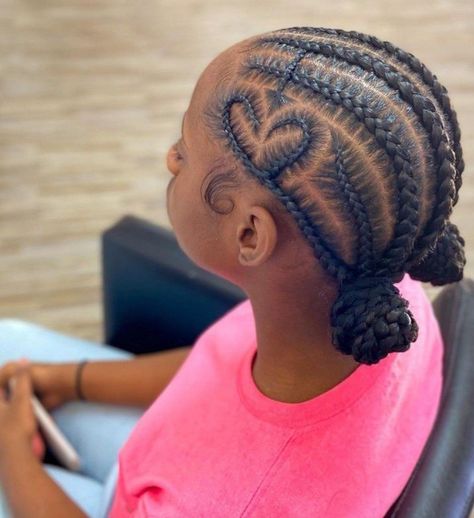 Cornrow Kids Hairstyles, Feed In Braids Hairstyles For Kids, Braid Designs For Kids, Easy Kids Braided Hairstyles, Kids Cornrow Hairstyles Natural Hair For School, Cornrow Hairstyles For Black Kids, Kids Hairstyles Cornrows, Natural Cornrow Hairstyles For Kids, Kids Feed In Braids Hairstyles