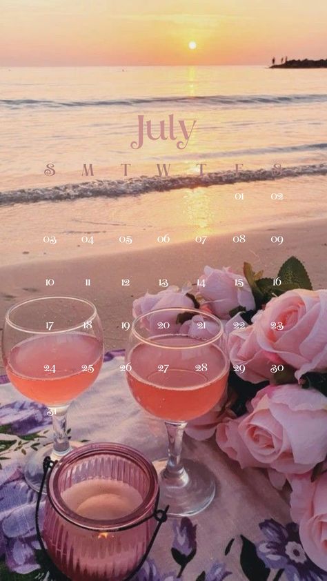 July Wallpaper Iphone Calendar, July Phone Wallpaper, July Month Flower, July Aesthetic Month, July Wallpaper Aesthetic, Aestethic Things, Tech Wallpaper, Pink Clouds Wallpaper, Iphone Pics