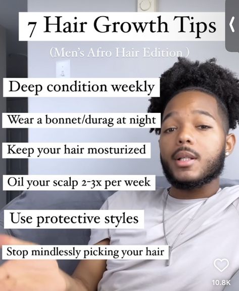 Hair Growth Black Men, Hair Growth Tips For Men Black, Black Men Natural Hairstyles, Hair Growth Tips For Men, Hair Growth Black Hair, Black Haircuts, Grow Black Hair, Make Your Hair Grow Faster, Hair Twists Black