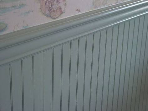 Beadboard Chair Rail, Beadboard Trim, Paneling Makeover, Beadboard Paneling, Beadboard Wainscoting, Chair Rail Molding, Painted Chair, Bedroom Panel, Painted Chairs