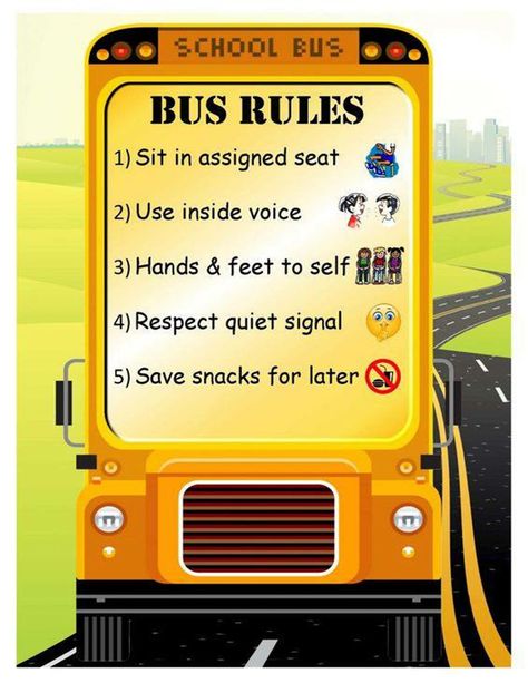 Bus Rules, School Bus Crafts, School Bus Driving, Kindergarten Coloring Sheets, Bus Information, School Bus Safety, Energy Bus, Bus Crafts, Bus Safety