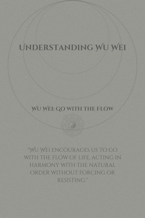 Embrace Wu Wei—effortless action in harmony with the natural flow of life. 🌊 Let go and let things unfold.  #taoism #ancientwisdom #spirituality #chinesephilosophy #harmony" Wu Wei, Chinese Philosophy, Flow Of Life, 2024 Vision, Ancient Wisdom, The Natural, Journal Prompts, Let Go, Letting Go