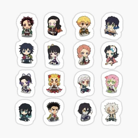 Anime Stickers | Redbubble Anime Character Names, Iphone Stickers, Anime Paper, Buy Stickers, Images Kawaii, Anime Drawing Books, Stickers Kawaii, Anime Printables, Tumblr Stickers