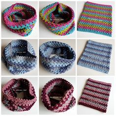 The Patchwork Heart: Granny Stripe Cowl Tutorial Granny Square Cowl, Baby Crochet Blanket Free, Crochet Queen, Granny Stripe, Crochet Artist, Crochet Cowls, Crochet Neck Warmer, Patchwork Heart, Crochet Cowl Pattern