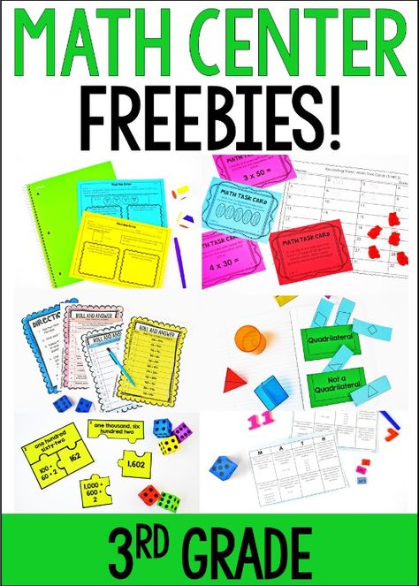 3rd Grade Math Geometry, Centers For 3rd Grade, Math Centers 3rd Grade, 5th Grade Math Centers, 3rd Grade Math Centers, Third Grade Math Centers, Guided Math Centers, Free Math Centers, Jennifer Findley