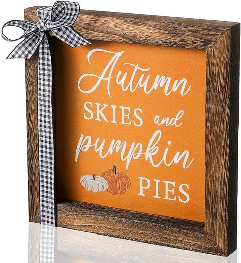 Amazon.com: Thanksgiving Table Decor Autumn Skies and Pumpkin Pies Wooden Table Plaque Signs Fall Wooden Decor Farmhouse Pumpkin Tiered Tray Decor for Thanksgiving Day Halloween Home Decorations, 7.1 x 7.1 Inch : Home & Kitchen Fall Wooden Decor, Halloween Home Decorations, Decor For Thanksgiving, Fall Pumpkin Decor, Fall Tiered Tray Decor, Fall Wood Signs, Thanksgiving Table Decor, Thanksgiving Signs, Pumpkin Pies