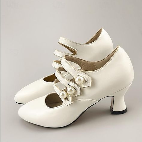 Edwardian Shoes, 1930s Shoes, Vintage Wedding Accessories, Wedding Shoes Pumps, Wedding Shoes Vintage, Fall Heels, Victorian Shoes, Wedding Pumps, Heels Online