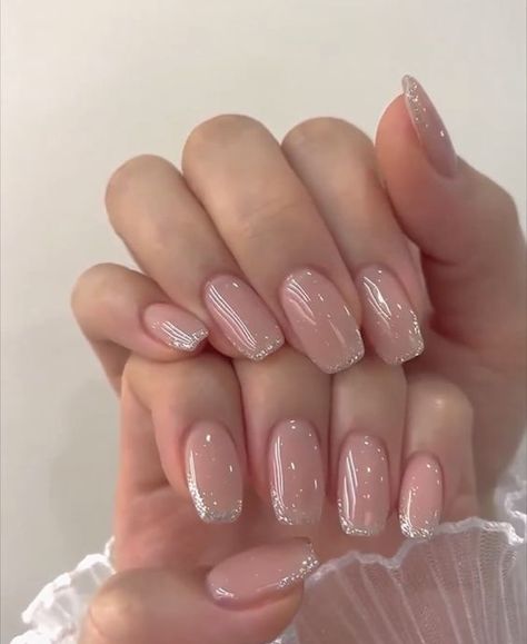 Bride Nails Wedding Elegant, Wedding Gel Nails, Bride Nail Art, Nails For Brides, Bachelorette Nails, Wedding Nails For Bride Bridal, Elegant Wedding Nails, Simple Wedding Nails, Wedding Day Nails