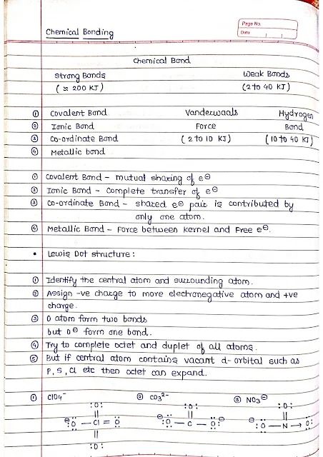 Chemical Bonding - Chemistry Short Notes Chemistry Bonding Notes, Chemical Bonding Short Notes, Chemical Bonding Notes Aesthetic, Chemical Bonding Notes Class 11, Chemical Bonding Notes, Force Notes, Bonding Chemistry, Chemistry Short Notes, Chemistry Practical