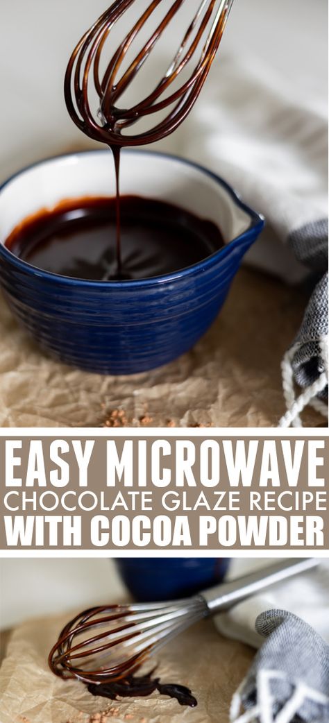 Chocolate Pour Over Icing, Easy Chocolate Drizzle For Cake, Chocolate Glaze Cocoa Powder, Chocolate Glaze For Bundt Cake Cocoa, Chocolate Drizzle For Brownies, Chocolate Drizzle Icing, How To Make Chocolate Drizzle On Cake, Glaze For Chocolate Cake, Easy Chocolate Drizzle Recipe