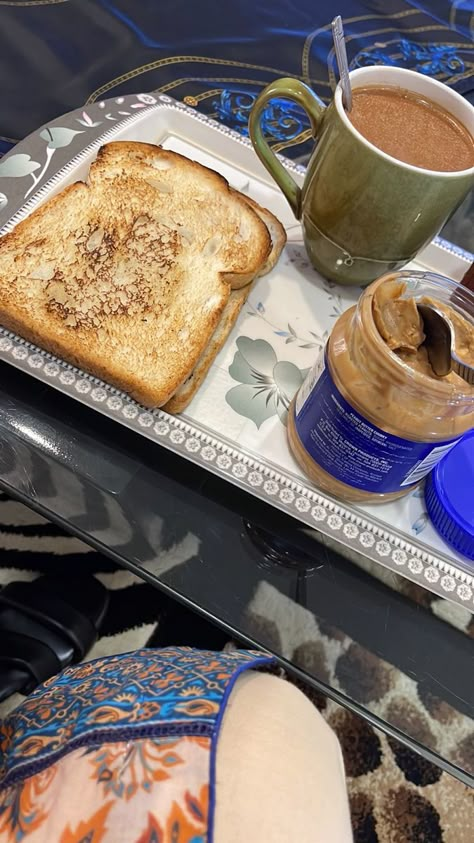 Morning Breakfast Snap, Breakfast Snaps, Acne Types, Breakfast Snap, Niqabi Bride, Desi Pinterest, Delicious Food Image, Peanut Butter Bread, Cafe Pictures