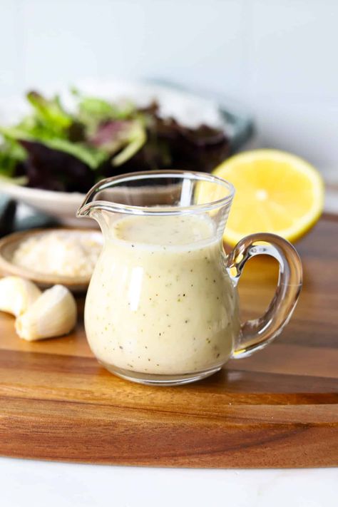 Easy Garlic Parmesan Dressing