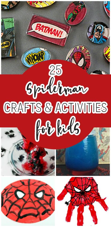 Find your inner superhero and get out your craft supplies! Your kids will love creating all of these Spiderman craft ideas. Spiderman Scavenger Hunt, Spiderman Activities Preschool, Spider Man Arts And Crafts, Superhero Ideas Art, Spidey And His Amazing Friends Crafts, Spider Man Birthday Games Activities, Spiderman Party Activities, Spider Man Craft Ideas, Spidey And His Amazing Friends Birthday Activities