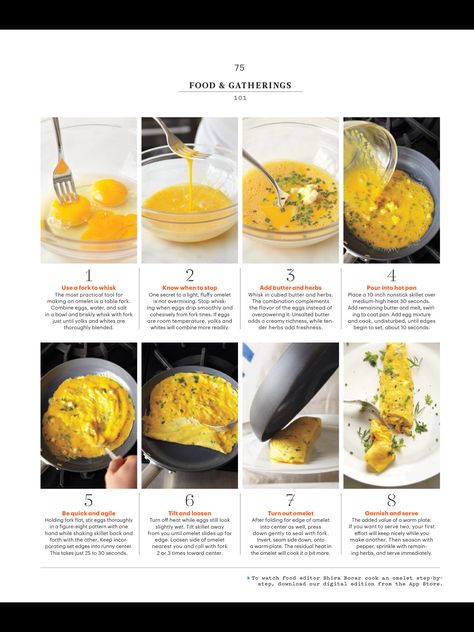 How to make a fluffy french-style omelet. How To Make A Omelet, How To Make Omelettes, How To Make An Omelette, Perfect Omelette, French Omelette, Ways To Cook Eggs, Hot Snacks, Eggs Breakfast, Delicious Seafood Recipes