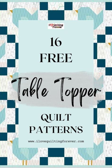 Free Patterns For Table Toppers, Patchwork Table Runner Pattern, Tabletop Quilts Free Pattern, Free Table Topper Pattern, 9 Patch Table Runner Free Pattern, Jelly Roll Table Topper, Free Pattern Table Runner, Applique Table Runner Patterns Free, Beginner Table Runner Quilt Patterns